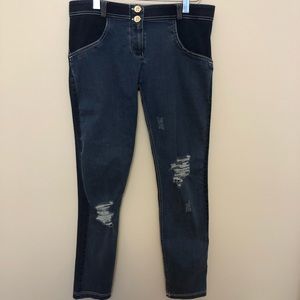 Woman’s Freddy W.R. Up Shaping Effect Skinny Two Tone Jeans. Size 6. EUC.